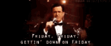 Friday Tgif GIF - Friday Tgif Steven Colbert GIFs