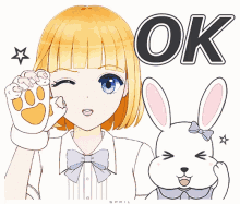 Anime Ok GIF - Anime Ok Rabbit GIFs