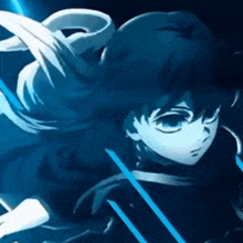 a close up of a person holding a sword