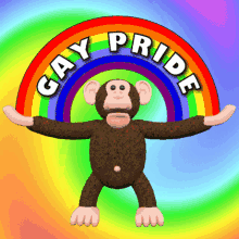 gay pride gay flag rainbow flag monkey proud to be gay