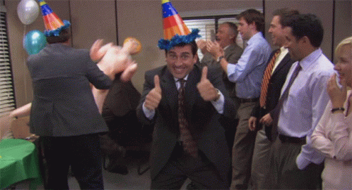 The Office Happy Birthday GIF - The Office Happy Birthday Celebrate -  Discover & Share GIFs