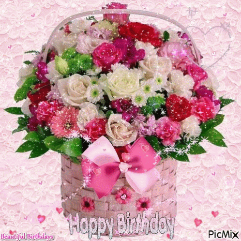 Happy Birthday Rose GIF - Happy Birthday Rose Flowers - Discover