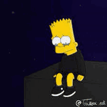 GIF bart simpson sad depressed - animated GIF on GIFER - by Rageconjuror