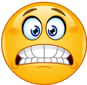 Scared Emoji Sticker - Scared Emoji Stickers