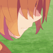 a girl wearing a pink cape and a crown stands on a field