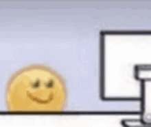 Man Staring At Computer Looking Happy GIF