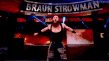 braun strowman entrance wwe elimination chamber wrestling