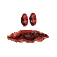 A-60 Bloody Fleshly Face Sticker - A-60 Bloody Fleshly Face Stickers