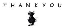 Thank You Black Cat GIF - Thank You Black Cat Paw Prints GIFs