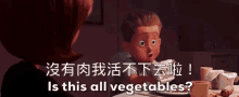 沒有肉 吃素 活不下去 超人特攻隊 GIF - The Incredibles All Vegetables Vegetarian GIFs