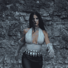 Walking Kassi Ashton GIF - Walking Kassi Ashton Black Motorcycle GIFs