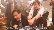 The Office Pull GIF - The Office Pull Leave Me Alone GIFs