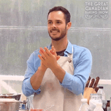 Clapping Hands Loïc GIF - Clapping Hands Loïc The Great Canadian Baking Show GIFs