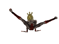 a cartoon drawing of a skeleton laying on its back on a white background
