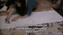 How To Make A Moustache Pillow Case! GIF - Diy Moustache Craft GIFs