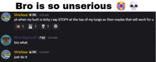 a screenshot of a text message between viricious and most sigma # 2