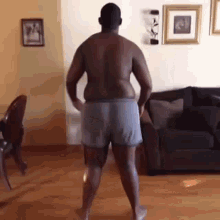 fat black kid dancing