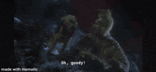 a screenshot of a movie scene with the words another load coming now