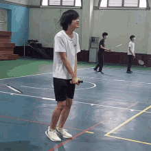 badminton jump happy wizard stupid