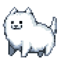 Dog Wagging Tail White Dog GIF - Dog Wagging Tail White Dog Pixel Art GIFs