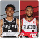 San Antonio Spurs (26) Vs. Portland Trail Blazers (23) First-second Period Break GIF - Nba Basketball Nba 2021 GIFs