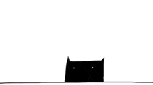 a black cat says because i 'm evil