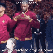 Hoodie Benny Getting Ready To Drop A Domer Lebron James GIF - Hoodie Benny Getting Ready To Drop A Domer Lebron James Cleveland Cavaliers GIFs