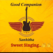 a picture of a woman with the words sweet singing sanhitha on the bottom