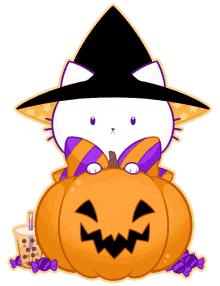halloween kawaii spooky cute cat