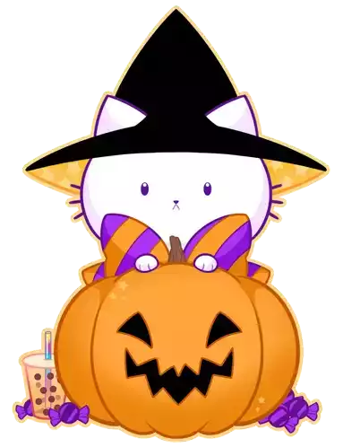 Halloween Kawaii Sticker - Halloween Kawaii Spooky Stickers