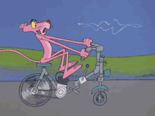 Motorcycle Motoca GIF - Motorcycle Motoca Pink Panther GIFs