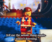 Lego I Wasnt Listening GIF - Lego I Wasnt Listening GIFs