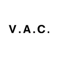 the logo for v.a.c. is black on a white background .