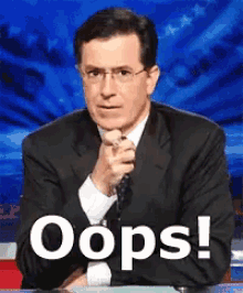 Colbert - My Bad GIF - My Bad Stephen Colbert Oops GIFs
