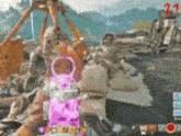 a pixelated image of a video game with the number 21 on the bottom left