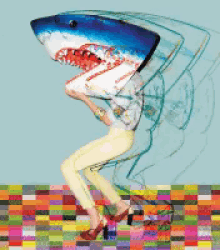 Trippy Shark Head GIF - Trippy Psychedelic Shark GIFs