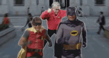 Sebastian Piñera GIF - Batman Running Robin GIFs