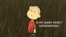 alone lonesome sad charlie brown is my baby here