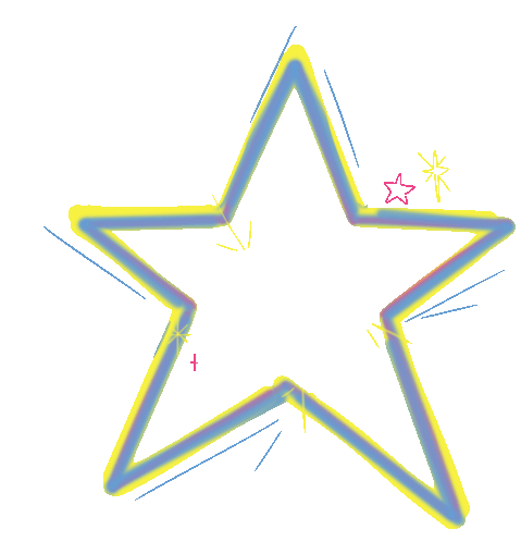 Star Shine Sticker - Star Shine Colorful Stickers