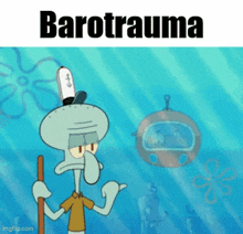 Barotruama Squidward GIF - Barotruama Squidward Submarine GIFs