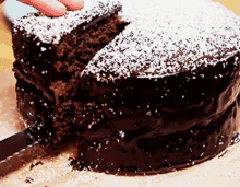 Bolo De Chocolate Cake GIF - Bolo De Chocolate Cake Slice GIFs