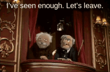 Muppet Show Statler And Waldorf GIF - Muppet Show Statler And Waldorf Ive Seen Enough GIFs
