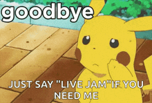 Pikachu Sad GIF - Pikachu Sad Goodbye GIFs