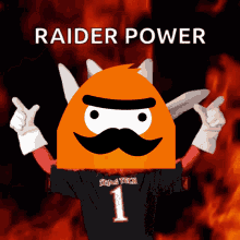 True Raider Raider Power GIF - True Raider Raider Power Mascot GIFs