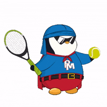 sports sport ball tennis penguin
