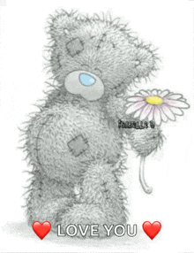 Tatty Teddy Flower GIF - Tatty Teddy Flower Sniff GIFs