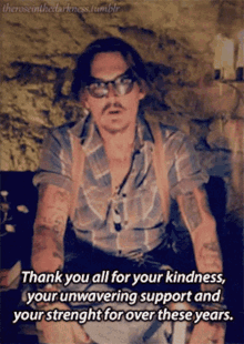 Johnny Depp Instagram GIF - Johnny Depp Instagram Thank You For Your Kindness GIFs