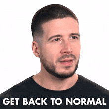 get back to normal vinny guadagnino jersey shore family vacation return to regular routine restore usual state