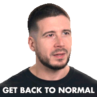 Get Back To Normal Vinny Guadagnino Sticker - Get Back To Normal Vinny Guadagnino Jersey Shore Family Vacation Stickers