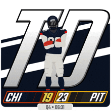 an illustration of a football player with the number 70 on his jersey